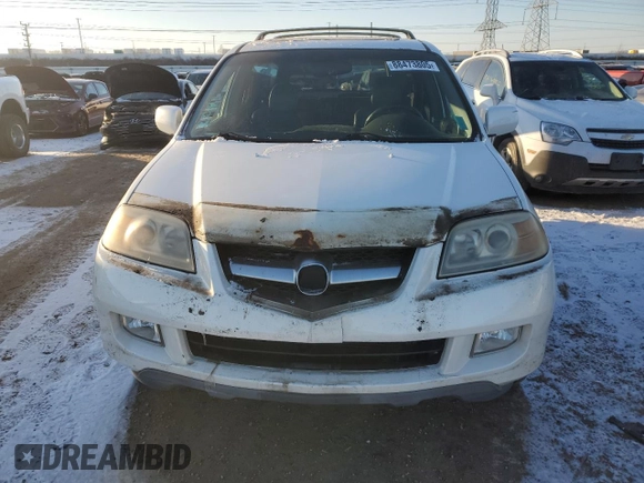 2005 Acura MDX Touring with VIN 2HNYD18905H003588, listed as a Copart auction lot 88473805 with 420,993 mi miles and Salvage Title. Bid and sale history available at carsss.com. Image 5.
