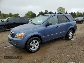 2007 Kia Sorento EX z VIN KNDJC736X75722318, wystawiony jako Copart lot #55295075 z przebiegiem 156 188 mil mil oraz Szkoda całkowita • Salvage title. Historia ofert i sprzedaży dostępna na DreamBid. Obrazek 1.