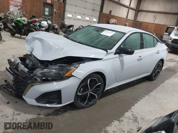 2025 Nissan Altima SR with VIN 1N4BL4CV8SN336988, listed as a IAAI auction lot 41807447 with 5,263 mi miles and . Bid and sale history available at DreamBid. Image 16.