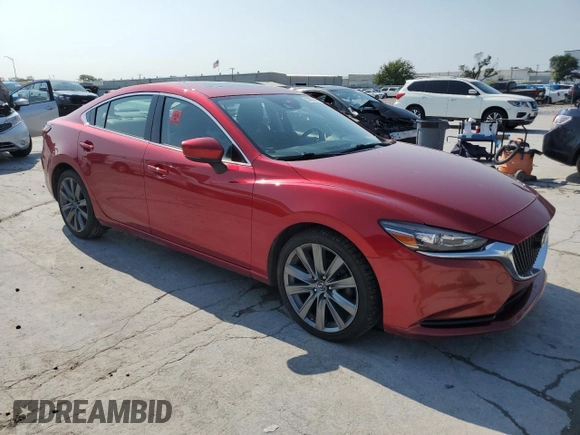 2019 Mazda 6 Touring with VIN JM1GL1VM3K1502814, listed as a Copart auction lot 77612154 with 61,223 mi miles and Salvage Title. Bid and sale history available at carsss.com. Image 4.