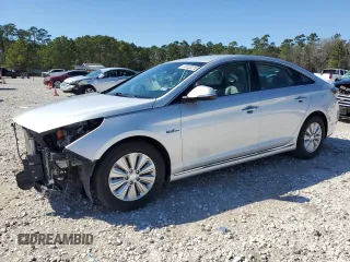 2016 Hyundai Sonata Hybrid SE with VIN KMHE24L14GA022983, listed as a Copart auction lot 48523255 with 112,896 mi miles and Salvage Title. Bid and sale history available at carsss.com. Image 1.