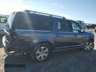 2016 Ford Expedition Max Platinum with VIN 1FMJK1MT4GEF07212, listed as a Copart auction lot 44068905 with 126,210 mi miles and Non repairable. Bid and sale history available at DreamBid. Image 3.