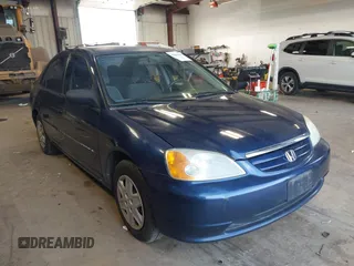 2003 Honda Civic LX with VIN 2HGES16583H529254, listed as a IAAI auction lot 42010247 with 238,517 mi miles. Bid and sale history available at carsss.com. Image 1.