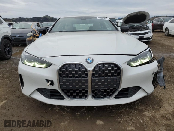 2022 BMW 4 Series 430i xDrive with VIN WBA73AP01NCH62891, listed as a Copart auction lot 43807205 with 49,658 mi miles and Salvage Title. Bid and sale history available at DreamBid. Image 5.