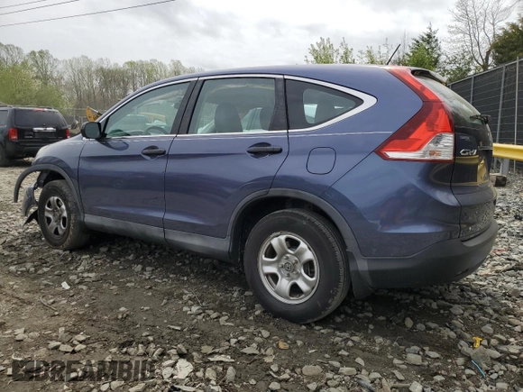 2014 Honda CR-V LX with VIN 2HKRM4H33EH684814, listed as a Copart auction lot 51582125 with 75,593 mi miles and Salvage Title. Bid and sale history available at carsss.com. Image 2.