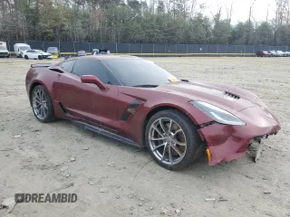 2019 Chevrolet Corvette Grand Sport 2LT with VIN 1G1YY2D70K5103755, listed as a Copart auction lot 81517914 with 0 mi miles and Salvage Title. Bid and sale history available at carsss.com. Image 4.