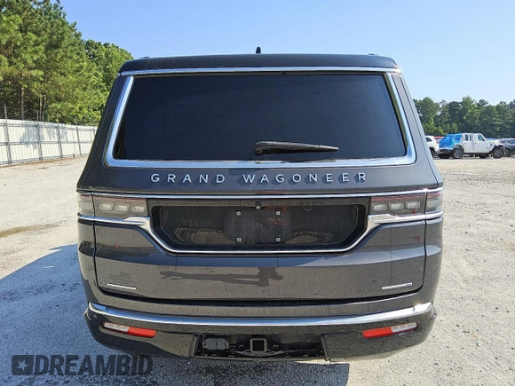 2022 Jeep Grand Wagoneer Series I with VIN 1C4SJVEJ4NS181006, listed as a Copart auction lot 61688685 with 56,840 mi miles and Clean title. Bid and sale history available at DreamBid. Image 6.