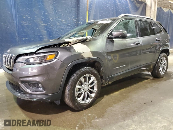 2021 Jeep Cherokee Latitude Lux z VIN 1C4PJMMX2MD102019, wystawiony jako Copart lot #49060065 z przebiegiem Nie podano mil oraz Czysty tytuł • Clean title. Historia ofert i sprzedaży dostępna na DreamBid. Obrazek 1.