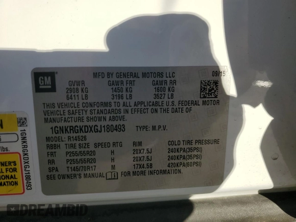 2016 Chevrolet Traverse LT with VIN 1GNKRGKDXGJ180493, listed as a Copart auction lot 83915614 with 154,342 mi miles and Salvage Title. Bid and sale history available at carsss.com. Image 13.