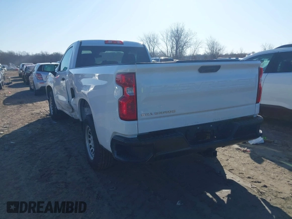 2022 Chevrolet Silverado 1500 Work Truck with VIN 3GCNAAEK4NG506033, listed as a IAAI auction lot 41791429 with 24,818 mi miles and . Bid and sale history available at DreamBid. Image 3.