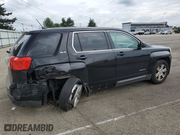 2013 GMC Terrain SLE with VIN 2GKALMEK6D6157594, listed as a Copart auction lot 61379855 with 196,665 mi miles and Salvage title. Bid and sale history available at DreamBid. Image 3.