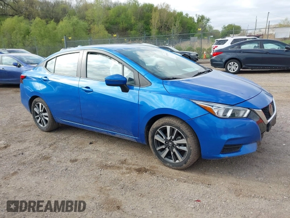2021 Nissan Versa SV with VIN 3N1CN8EV0ML831074, listed as a IAAI auction lot 42203487 with 83,115 mi miles and . Bid and sale history available at DreamBid. Image 1.