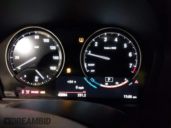 2020 BMW 2 Series 230i xDrive with VIN WBA2J3C07L7E64031, listed as a IAAI auction lot 41458356 with 43,594 mi miles. Bid and sale history available at carsss.com. Image 7.