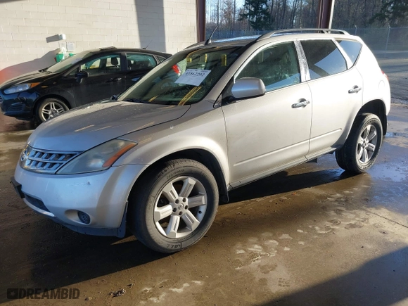 2006 Nissan Murano SL with VIN JN8AZ08W86W513364, listed as a IAAI auction lot 41862202 with 168,454 mi miles. Bid and sale history available at carsss.com. Image 18.