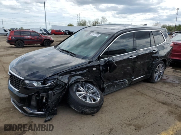 2022 Cadillac XT6 Premium Luxury with VIN 1GYKPDRS6NZ128630, listed as a Copart auction lot 51427144 with 35,108 mi miles and Non Repairable. Bid and sale history available at carsss.com. Image 1.