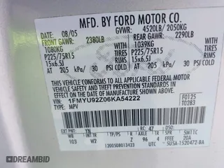 2006 Ford Escape XLS with VIN 1FMYU92Z06KA54222, listed as a IAAI auction lot 41819204 with 145,253 mi miles. Bid and sale history available at carsss.com. Image 9.