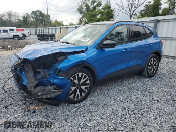 2020 Ford Escape SE Sport Hybrid with VIN 1FMCU0BZ7LUC04445, listed as a Copart auction lot 57971445 with 59,089 mi miles and Non repairable. Bid and sale history available at DreamBid. Image 1.