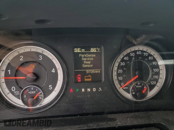 2016 Ram 2500 Big Horn with VIN 3C6UR5DL3GG298470, listed as a Copart auction lot 61014905 with 97,354 mi miles and Salvage title. Bid and sale history available at DreamBid. Image 9.