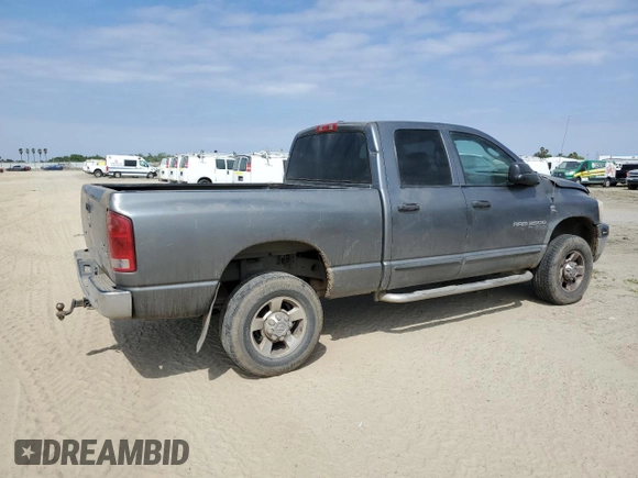2006 Dodge 2500 SLT with VIN 1D7KS28C16J143318, listed as a Copart auction lot 53907235 with 269,764 mi miles and Salvage Title. Bid and sale history available at carsss.com. Image 3.