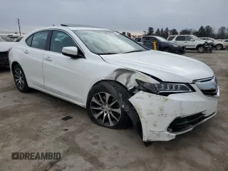 2017 Acura TLX with VIN 19UUB1F30HA010750, listed as a Copart auction lot 88780395 with 53,490 mi miles and Salvage Title. Bid and sale history available at carsss.com. Image 4.
