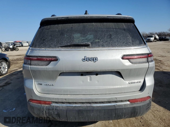 2021 Jeep Grand Cherokee Limited with VIN 1C4RJKBG5M8118501, listed as a Copart auction lot 42408115 with 117,939 mi miles and Salvage Title. Bid and sale history available at DreamBid. Image 6.