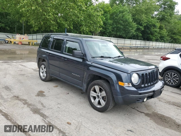 2014 Jeep Patriot Latitude with VIN 1C4NJRFB4ED588422, listed as a Copart auction lot 61401025 with 162,855 mi miles and Salvage title. Bid and sale history available at DreamBid. Image 4.