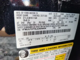 2020 Ford Expedition XLT z VIN 1FMJU1HT6LEA84454, wystawiony jako Copart lot #56387475 z przebiegiem 34 991 mil mil oraz Szkoda całkowita • Salvage title. Historia ofert i sprzedaży dostępna na DreamBid. Obrazek 14.