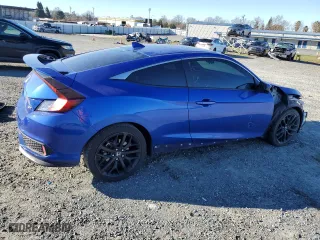 2020 Honda Civic Si Coupe with VIN 2HGFC3A54LH750175, listed as a Copart auction lot 87942015 with 79,839 mi miles and Salvage Title. Bid and sale history available at carsss.com. Image 3.