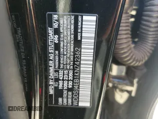 2019 Mercedes-Benz CLA 250 z VIN WDDSJ4EB1KN742362, wystawiony jako Copart lot #52412945 z przebiegiem 52 419 mil mil oraz Szkoda całkowita • Salvage title. Historia ofert i sprzedaży dostępna na DreamBid. Obrazek 12.