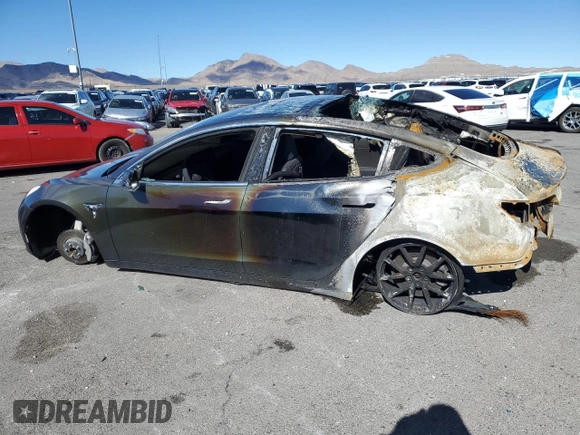 2018 Tesla Model 3 Long Range Battery with VIN 5YJ3E1EA9JF016464, listed as a Copart auction lot 46349505 with Not Provided miles and Salvage Title. Bid and sale history available at DreamBid. Image 2.