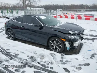 2018 Honda Civic Si Coupe with VIN 2HGFC3A57JH756050, listed as a IAAI auction lot 41136363 with 59,959 mi miles. Bid and sale history available at carsss.com. Image 1.