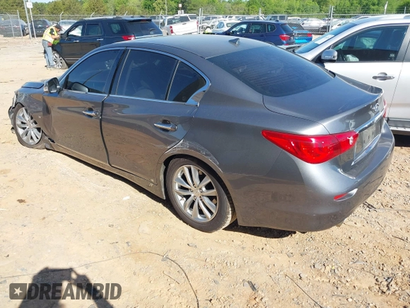 2015 Infiniti Q50 Premium with VIN JN1BV7AP3FM358244, listed as a IAAI auction lot 42063278 with 98,873 mi miles and . Bid and sale history available at DreamBid. Image 3.