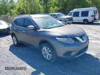 2015 Nissan Rogue SV with VIN KNMAT2MV7FP567397, listed as a IAAI auction lot 41977022 with 1 mi miles. Bid and sale history available at carsss.com. Image 1.