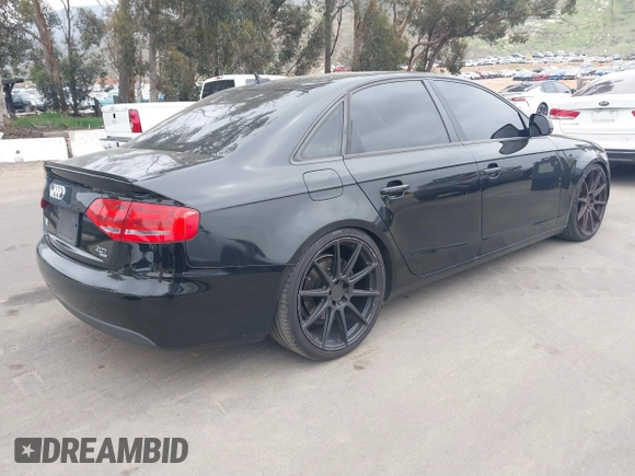 2009 Audi A4 2.0T Prem with VIN WAULF78K89N011027, listed as a IAAI auction lot 41892267 with 178,500 mi miles. Bid and sale history available at carsss.com. Image 4.