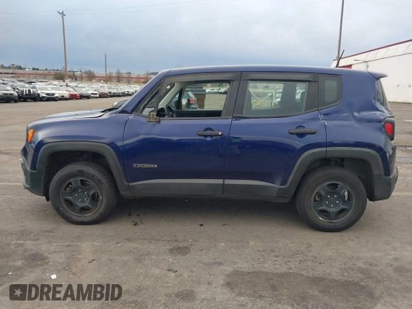 2018 Jeep Renegade Sport with VIN ZACCJBAH9JPJ00875, listed as a IAAI auction lot 41134090 with 127,574 mi miles and . Bid and sale history available at DreamBid. Image 14.