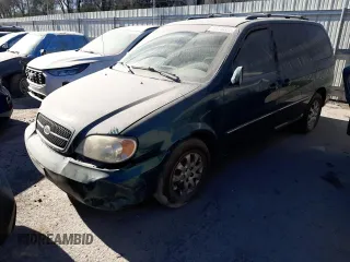 2005 Kia Sedona LX with VIN KNDUP132156641615, listed as a Copart auction lot 79973224 with 205,018 mi miles and Non Repairable. Bid and sale history available at carsss.com. Image 1.