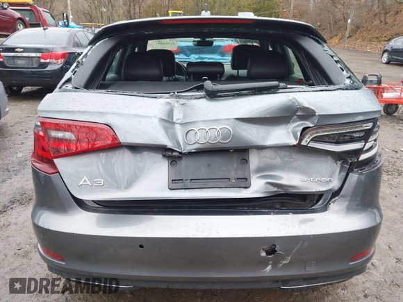 2016 Audi A3 e-tron Premium Plus with VIN WAUTPBFF5GA098055, listed as a IAAI auction lot 41704803 with 75,713 mi miles and . Bid and sale history available at DreamBid. Image 12.