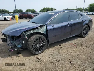 2021 Toyota Camry XSE with VIN 4T1KZ1AK7MU052417, listed as a Copart auction lot 58773285 with 52,282 mi miles and Salvage title. Bid and sale history available at DreamBid. Image 1.