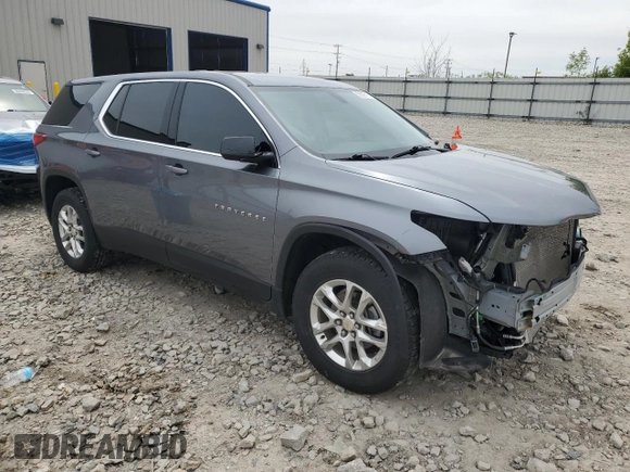 2020 Chevrolet Traverse LS with VIN 1GNEVFKW3LJ231556, listed as a Copart auction lot 58529715 with 97,841 mi miles and Salvage title. Bid and sale history available at DreamBid. Image 4.