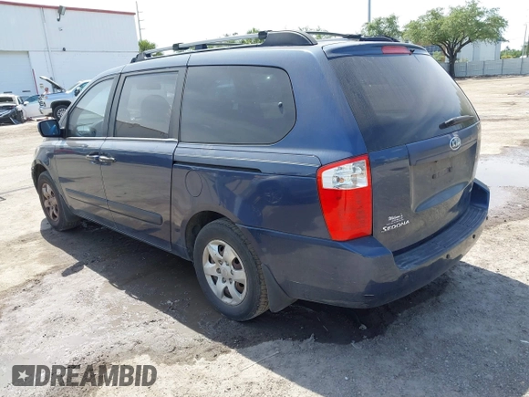 2008 Kia Sedona LX with VIN KNDMB233X86193666, listed as a IAAI auction lot 42041414 with 175,667 mi miles. Bid and sale history available at carsss.com. Image 3.
