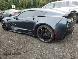 2019 Chevrolet Corvette Z06 2LZ with VIN 1G1YS2D65K5604990, listed as a Copart auction lot 72580304 with 15,582 mi miles and Salvage Title. Bid and sale history available at carsss.com. Image 2.