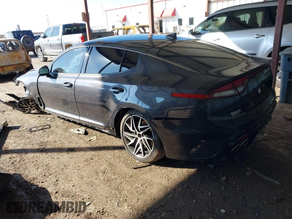 2023 Kia Stinger GT-Line with VIN KNAE35LD4P6125340, listed as a IAAI auction lot 41419385 with 10,344 mi miles. Bid and sale history available at carsss.com. Image 3.