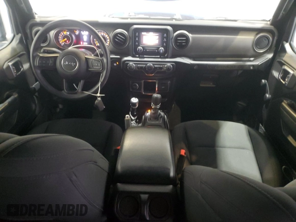 2021 Jeep Wrangler Unlimited Willys Sport with VIN 1C4HJXDN1MW679696, listed as a Copart auction lot 55693923 with 164,749 mi miles and Salvage title. Bid and sale history available at DreamBid. Image 8.