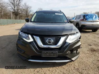 2017 Nissan Rogue SV with VIN KNMAT2MV8HP582557, listed as a Copart auction lot 47607375 with 109,172 mi miles and Salvage title. Bid and sale history available at DreamBid. Image 5.