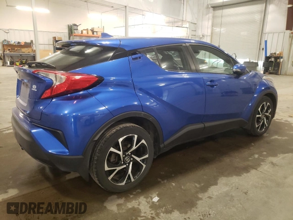 2018 Toyota C-HR XLE with VIN NMTKHMBX2JR001408, listed as a Copart auction lot 51716225 with 63,722 mi miles and Salvage Title. Bid and sale history available at DreamBid. Image 3.