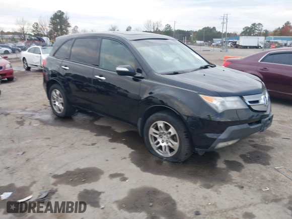 2009 Acura MDX Tech Pkg with VIN 2HNYD28609H531049, listed as a IAAI auction lot 40979774 with 191,865 mi miles. Bid and sale history available at carsss.com. Image 1.