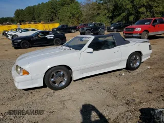 1987 Ford Mustang with VIN 1FABP40E6HF228235, listed as a Copart auction lot 76833284 with 95,222 mi miles and Salvage title. Bid and sale history available at DreamBid. Image 1.