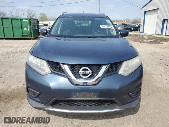 2016 Nissan Rogue SV with VIN KNMAT2MVXGP602788, listed as a Copart auction lot 54930855 with 134,364 mi miles and Clean Title. Bid and sale history available at carsss.com. Image 5.