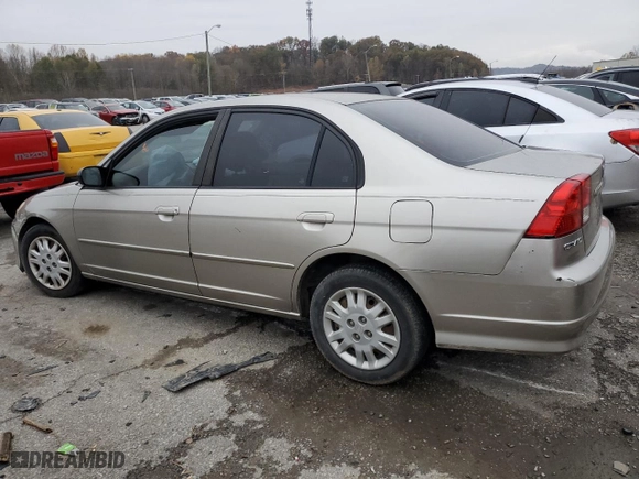 2004 Honda Civic LX with VIN 1HGES16574L018834, listed as a Copart auction lot 79537964 with 47,052 mi miles and Non Repairable. Bid and sale history available at carsss.com. Image 2.