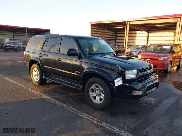 2002 Toyota 4Runner SR5 with VIN JT3GN86R920245780, listed as a IAAI auction lot 41155003 with 213,659 mi miles. Bid and sale history available at carsss.com. Image 1.